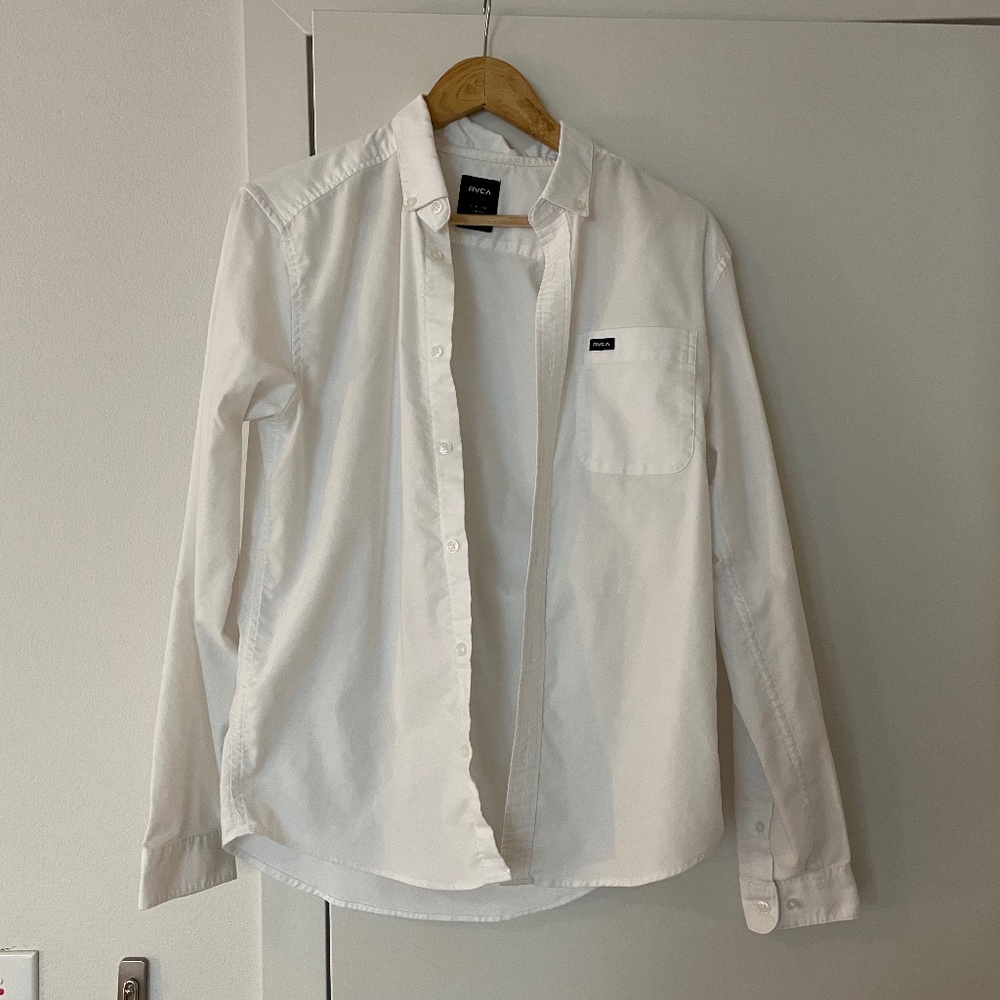 Rvca White Button Down - image 1